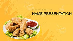 Chicken Recipes PowerPoint template