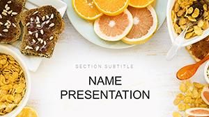 Easy Healthy Dinner Ideas PowerPoint template