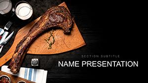Delicious Meat Recipes PowerPoint template