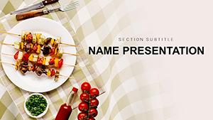 Grilled Vegetable Platter Recipe PowerPoint template