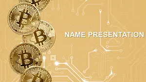 Bitcoin Online Course Cryptocurrency PowerPoint template
