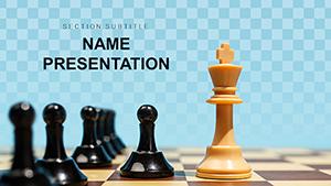 Artificial intelligence Chess PowerPoint template