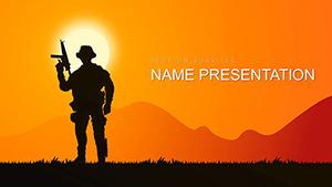 Armed Forces - War PowerPoint template