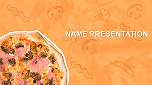 Mushroom Pizza Recipe PowerPoint Template