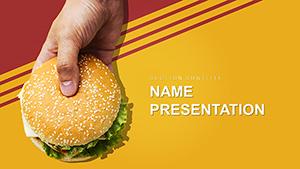 Cheeseburger Recipe PowerPoint Template for Presentation