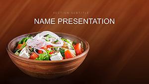 Vegetable Stir Fry Recipe PowerPoint template