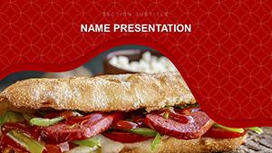Scrumptious Recipes PowerPoint template