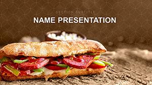 Sandwich Recipes: Good Food PowerPoint template for presentation