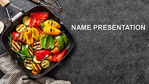 Vegetable Stir Fry Recipe PowerPoint template