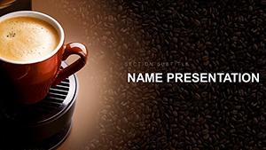 Coffee machines, Coffee makers PowerPoint Templates