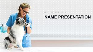 Dog Disease and Veterinarian PowerPoint template