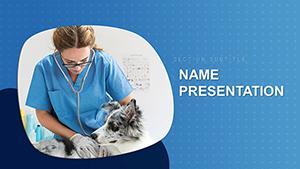 Animal Disease and Services Veterinary Clinics PowerPoint template
