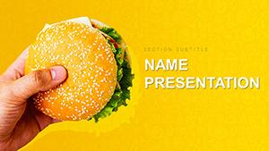Hamburger Recipe Ideas PowerPoint template
