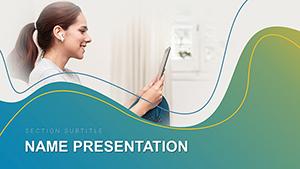 Multimedia Presentation PowerPoint template