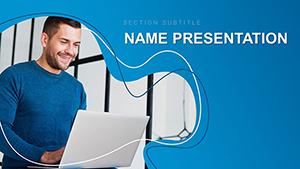 Work Home Online Jobs, Employment PowerPoint template