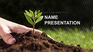 Botany - Plant Science PowerPoint template