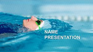 Swimming Sport PowerPoint template
