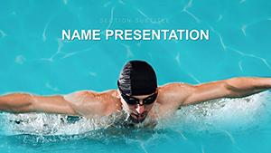 Freestyle Swimming PowerPoint template