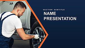 Auto Repair Mechanics PowerPoint template