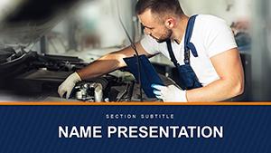 Computer Diagnostics of Car PowerPoint template