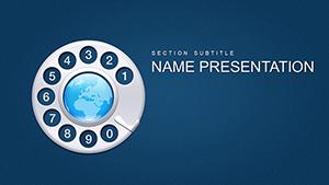 Call Centre Phone Service PowerPoint Template
