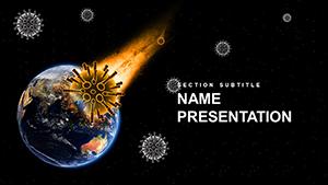 Viruses and pandemics on Earth PowerPoint template