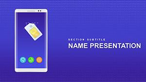 Sim Card Smartphone PowerPoint template