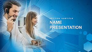 Call Centre Helper PowerPoint presentation template
