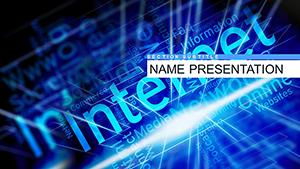 Social Media Communication Network Internet PowerPoint template