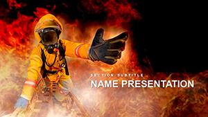 Bushfire and wildfire risks PowerPoint template