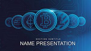 Cryptocurrency Stocks PowerPoint template