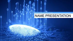 Fingerprint Security and Biometric Authentication PowerPoint template