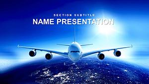 Airline Tickets Flights PowerPoint template