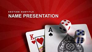 Casino Dice PowerPoint templates
