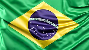 Flag of Brazil PowerPoint template
