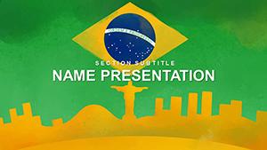 Brazil Vacation Travel Guide PowerPoint template