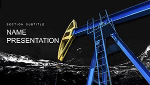 Crude Oil Prices Market PowerPoint template