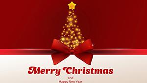 Greeting Merry Christmas PowerPoint Template | Download Now