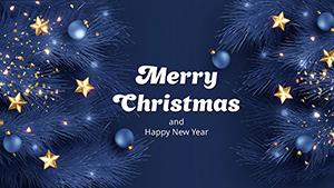 New Year Greetings to Partners PowerPoint Template