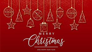 Merry Christmas and Happy New Year Wishes PowerPoint Template
