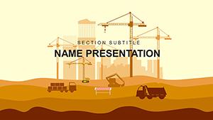 Infrastructure Construction Projects PowerPoint Template | Download Presentation