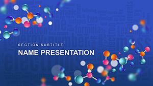 Background Molecular structure, Chemistry PowerPoint template