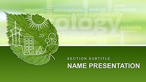 Ecology : Types of Ecosystem PowerPoint template