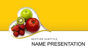 Fruit Diet to Lose Weight PowerPoint template