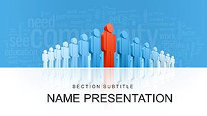 Community: Leader and Society PowerPoint template