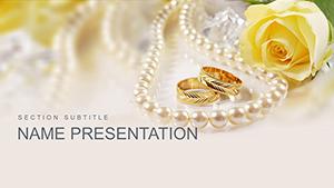 Beautiful Wedding Invitations template for PowerPoint presentation
