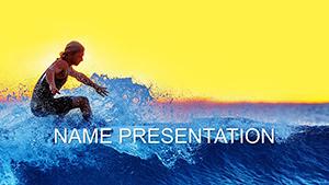 Surfing Features PowerPoint presentation template