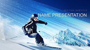 Skiing PowerPoint presentation template