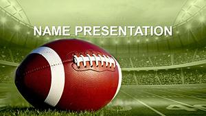 American Football Ball PowerPoint template