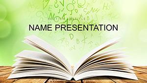 Kindle ebook PowerPoint presentation template